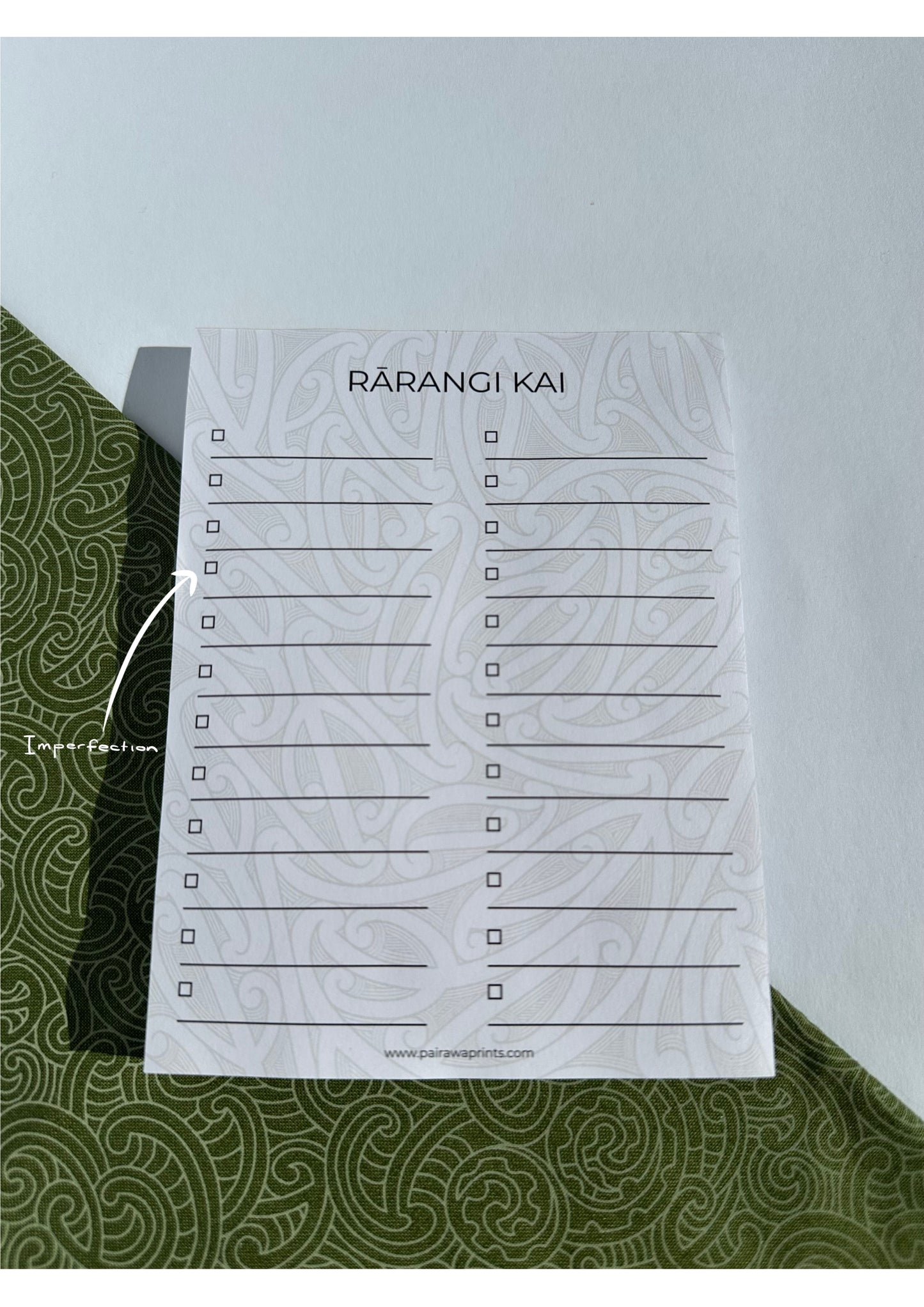 Rārangi Kai **Imperfection**